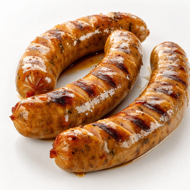 Two Zesty Beef Sausages.