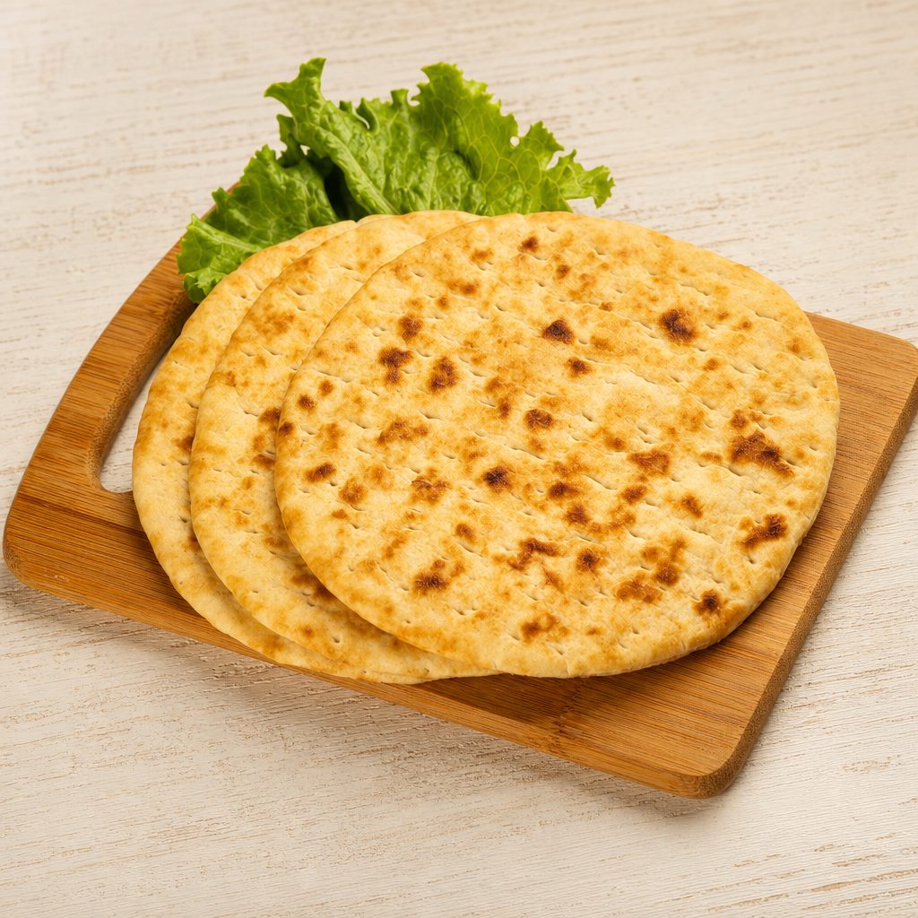 Garlic Butter Brushed Pita.